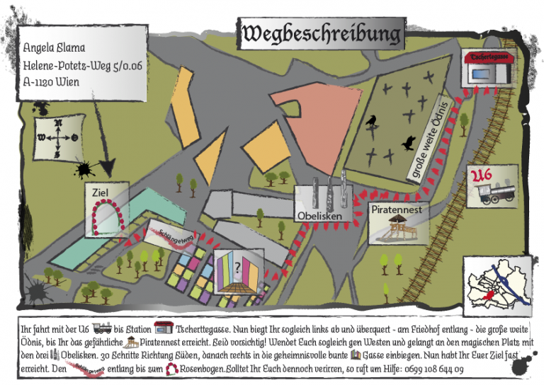 Die Schatzkarte - Wegbeschreibung